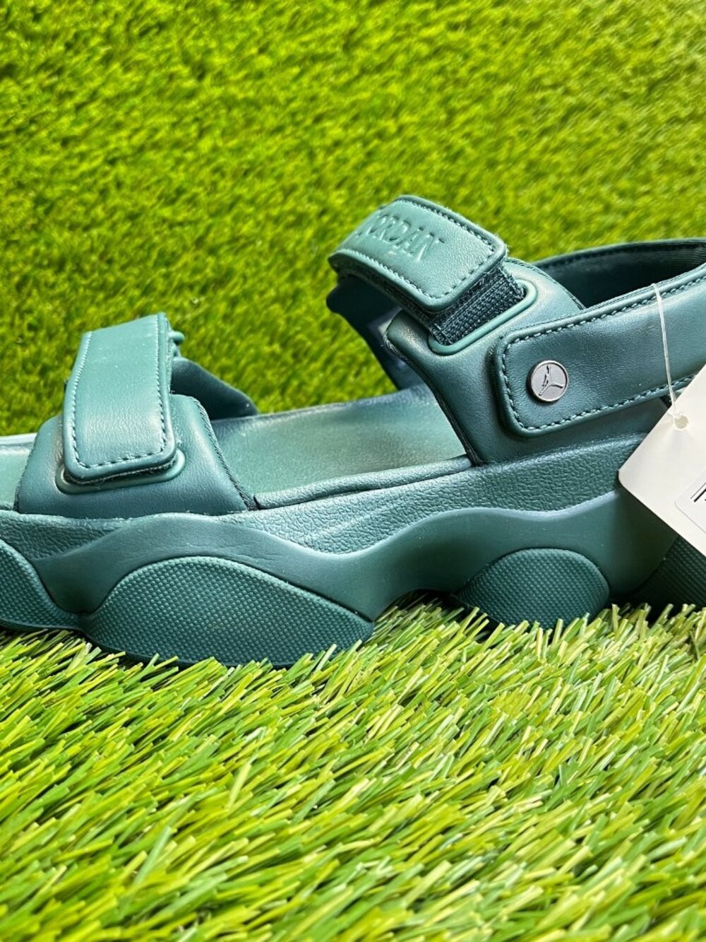 Nike Teal Platform Sport Sandals - Picture 3 of 10